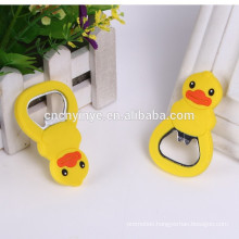 Fashion OEM soft PVC cheap beer bottle openers for promotion